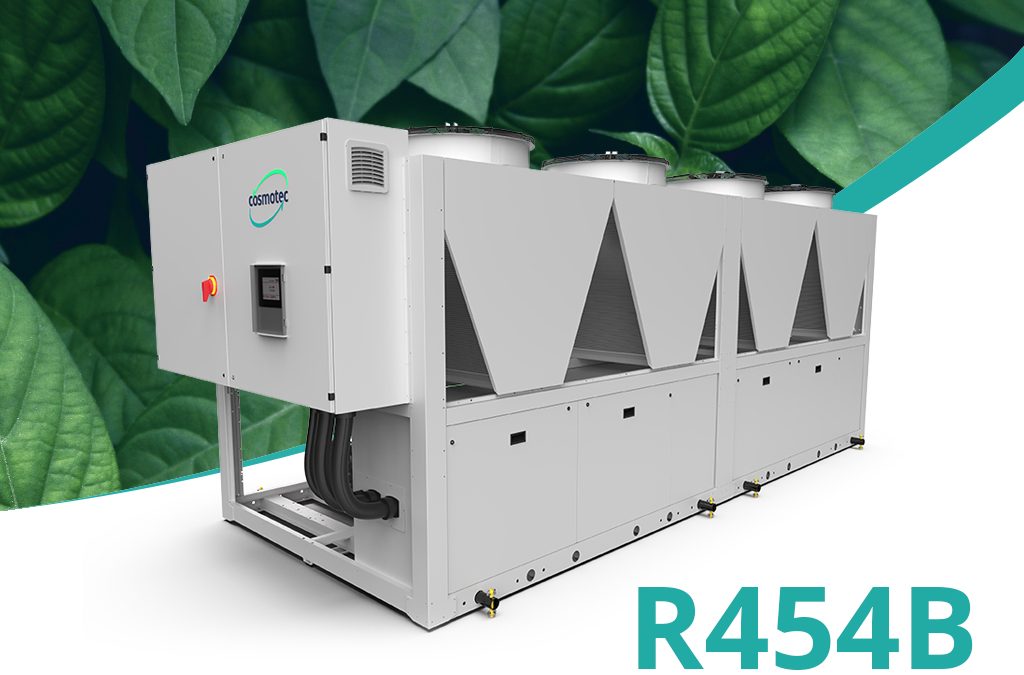 Innovation and sustainability: new WPA multi-scroll chillers and free cooling with environmentally friendly refrigerant R454B, from 206 to 670kW