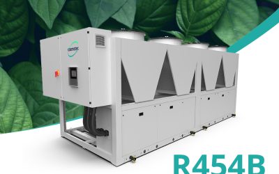 Innovation and sustainability: new WPA multi-scroll chillers and free cooling with environmentally friendly refrigerant R454B, from 206 to 670kW